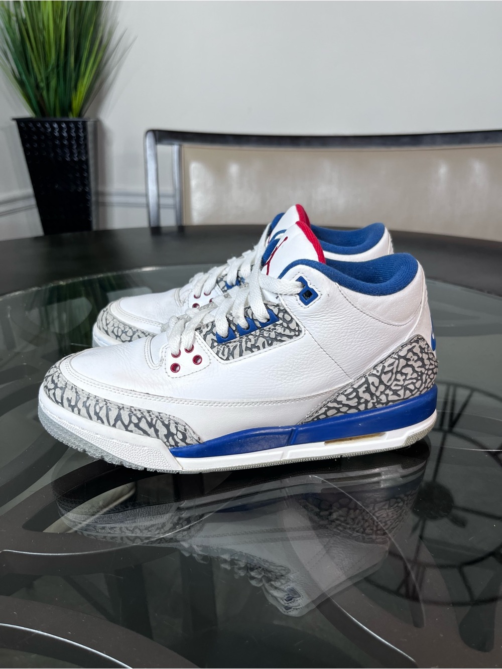 Nike Air Jordan 3 True Blue Sneakers Sz 7Y